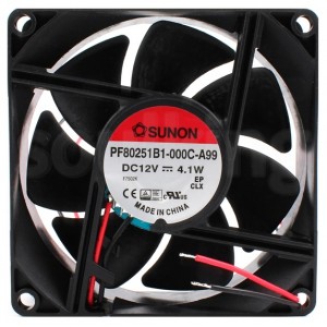 SUNON PF80251B1-000C-A99 PF80251V1-000C-A99 12V 4.1W 2wires cooling fan