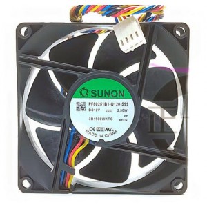 SUNON PF80251B1-Q120-S99 12V 3.30W 4wires Cooling Fan