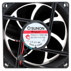 Sunon PF80251V1-1000C-A99 12V 3.79W 2wires Cooling Fan 