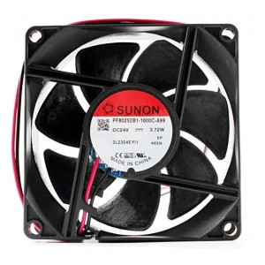 SUNON PF80252B1-1000C-A99 24V 3.72W 2wires Cooling Fan 