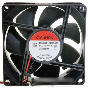 SUNON PF80252B1-1000C-AA9 24V 3.72W 2wires Cooling Fan 