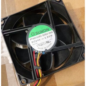 SUNON PF80252B2-Q00U-S99 24V 3.05W 4wires Cooling Fan