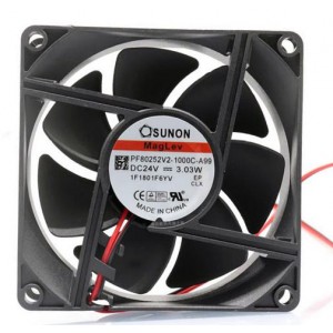 SUNON PF80252V2-1000C-A99 24V 3.03A 2wires Cooling Fan