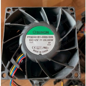 SUNON PF80381B1-0000-S99 12V 24.00W 4wires Cooling Fan 