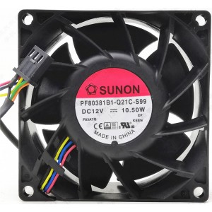 SUNON PF80381B1-Q21C-S99 12V 10.50W 4wires Cooling Fan