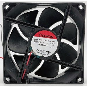 SUNON PF92251B1-000C-A99 12V 4.7W 2wires Cooling Fan