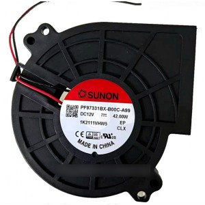 SUNON PF97331BX-B00C-A99 12V 42.00W 2wires Cooling Fan