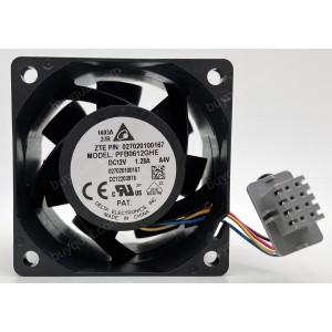 Delta PFB0612GHE 12V 1.28A  4wires Cooling Fan