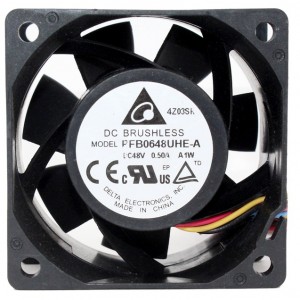 Delta PFB0648UHE-A 48V 0.50A 4wires Cooling Fan