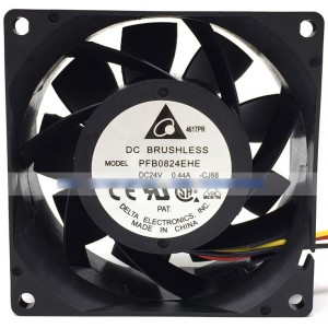 DELTA PFB0824EHE 24V 0.44A 3 Wires Cooling Fan - Original New