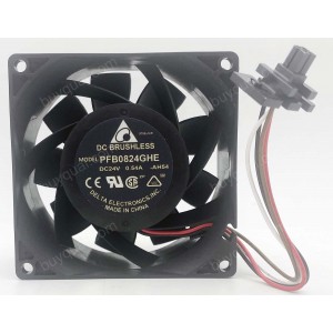 DELTA PFB0824GHE 24V 0.54A 10.8W 4wires Cooling Fan
