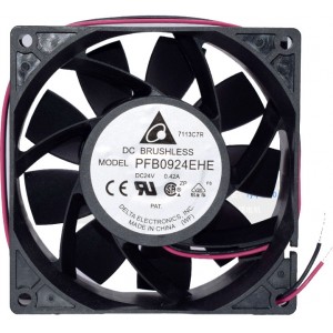 Delta PFB0924EHE 24V 0.42A 2wires Cooling Fan - Original New