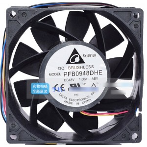 DELTA PFB0948DHE 48V 1.00A 4wires cooling fan