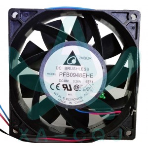 DELTA PFB0948EHE 48V 0.26A  2wires 3wires Cooling Fan - Picture need