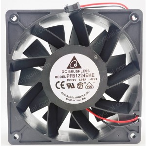DELTA PFB1224EHE 24V 1.08A 2wires Cooling Fan - New