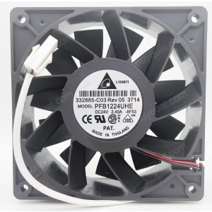 DELTA PFB1224UHE-8F53 PFB1224UHE8F53 24V 2.40A 2wires Cooling Fan 