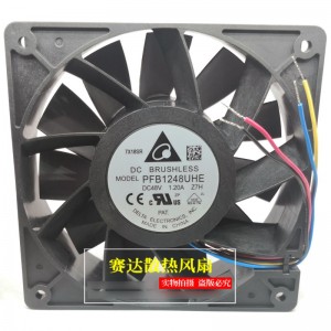 DELTA PFB1248UHE 48V 1.2A 4wires  Cooling Fan - New