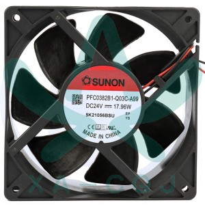 SUNON PFC0382B1-Q03C-A99 24V 17.96W 2wires Cooling Fan