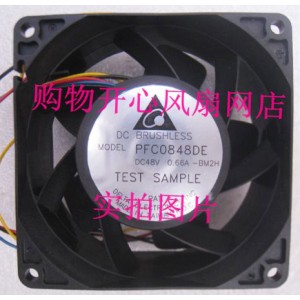 Delta PFC0848DE 48V 0.66A 3wires Cooling Fan