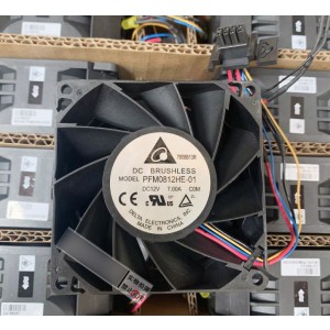 DELTA PFM0812HE-01 12V 7.00A 4wires Cooling Fan