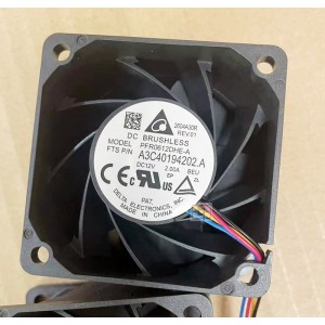 DELTA PFR0612DHE-A A3C40194202.A 12V 2.00A 4wires Cooling Fan