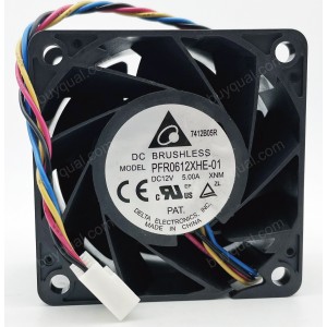 DELTA PFR0612XHE-01 12V 5.00A 4wires Cooling Fan - Picture need