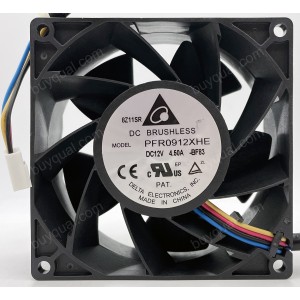 DELTA PFR0912XHE 12V 4.5A 4wires Cooling Fan - Picture need