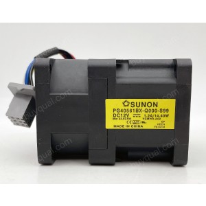 SUNON PG40561BX-Q000-S99 12V 1.2A 14.40W 6wires Cooling Fan 