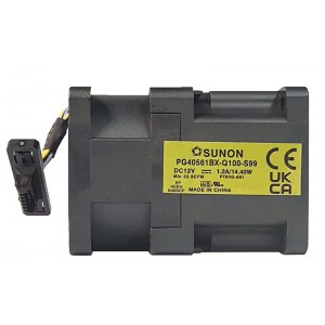 SUNON PG40561BX-Q100-S99 12V 1.2A 14.4W Cooling Fan