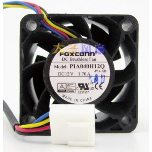 FOXCONN PIA040H12Q 12V 1.70A 4wires Cooling Fan