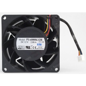 FOXCONN PIA080K12R 12V 2.80A 4wires Cooling Fan 