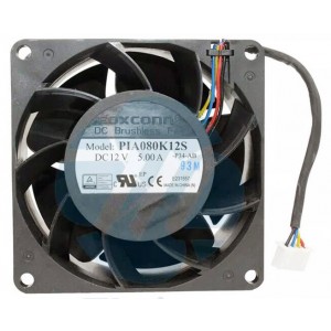 Foxconn PIA080K12S 12V 5.00A 4wires Cooling Fan