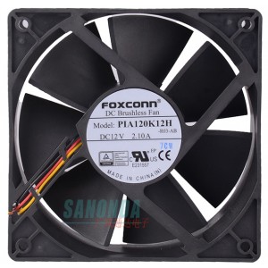 FOXCONN PIA120K12H 12V 2.10A 3wires Cooling Fan