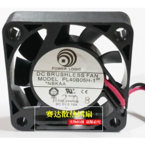 POWER LOGIC PL40B05H-1 5V 0.16A 2wires cooling fan