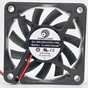 POWER LOGIC PLA06010D24H 24V 0.11A 2wires Cooling Fan 