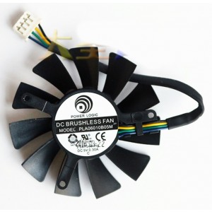 POWER LOGIC PLA0610B05M 5V 0.30A 4wires Cooling Fan 