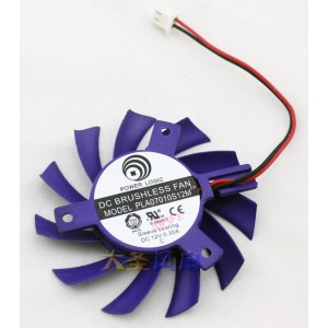 POWER LOGIC PLA07010S12M 12V 0.30A 2wires Cooling Fan