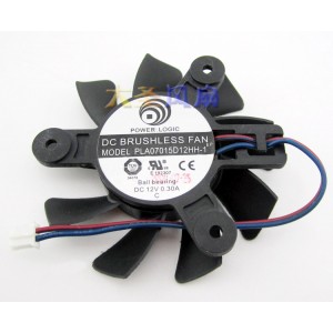 POWER LOGIC PLA07015D12HH-1 12V 0.30A 2wires Cooling Fan