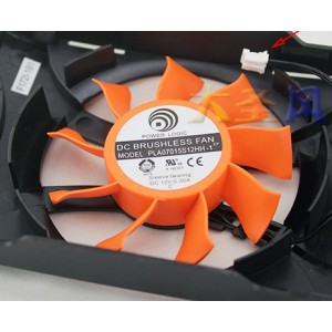 POWER LOGIC PLA07015S12HH-1 12V 0.30A 2wires Cooling Fan