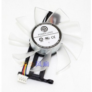 POWER LOGIC PLA0815S12H 12V 0.16A 4wires Cooling Fan