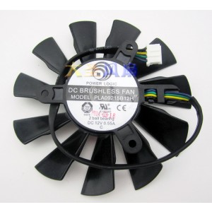 POWER LOGIC PLA09215B12H 12V 0.55A 4wires Cooling Fan
