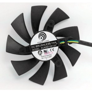 POWER LOGIC PLA09215S12H 12V 0.55A 3wires Cooling Fan