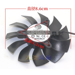 POWER LOGIC PLA09215S12L 12V 0.20A 2wires Cooling Fan