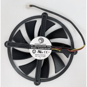 POWER LOGIC PLA09215S12M 12V 0.35A 2wires Cooling Fan