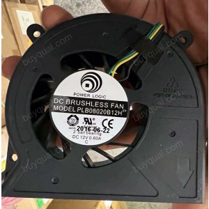 POWER LOGIC PLB08020B12H 12V 0.6A 4wires Cooling Fan