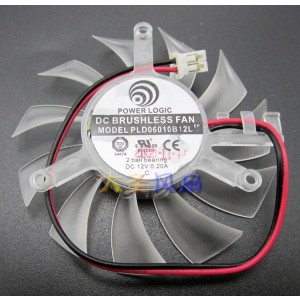 POWER LOGIC PLD06010B12L 12V 0.20A 2wires Cooling Fan