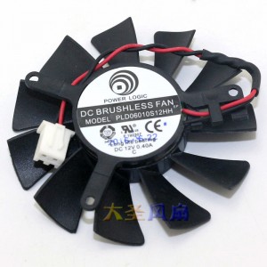 POWER LOGIC PLD06010S12HH 12V 0.40A 2wires Cooling Fan