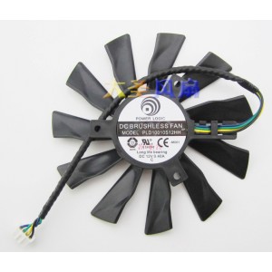 POWER LOGIC PLD10010S12HH 12V 0.40A 4wires Cooling Fan