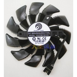 POWER LOGIC PLD10015B12H 12V 0.55A 4wires Cooling Fan