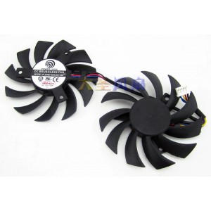 POWER LOGIC PLD8010S12HH 12V 0.35A 4wires Cooling Fan